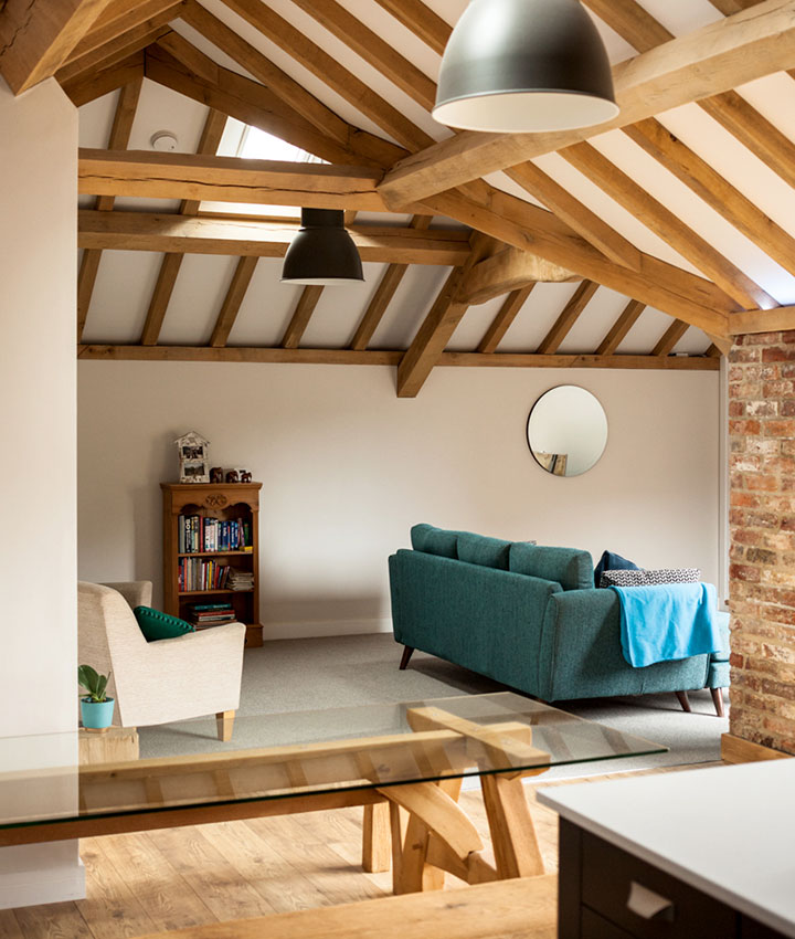 Parker Oak Image ofINSULATED OAK FRAMED ROOF